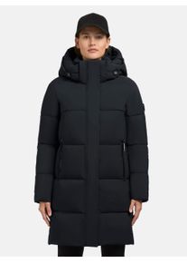 Khujo Damen Steppmantel "Haya Matt-YM", blau, Basic, Gr. M, Obermaterial: 100% Polyester, Futter: 100% Nylon, Wattierung: 100% Polyester, Mäntel,