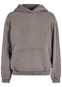 Merchcode Damen Kapuzenpullover "Merchcode Ladies Love Acid Washed Oversized Hoody", grau, casual, Gr. XL, mehrfarbig, 95% Baumwolle, 5% Elasthan,