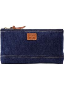 Levi's LEVI'S Damen Handtasche "DENIM POUCH", blau, Baumwolle, unifarben, Taschen, mit Logostickerei