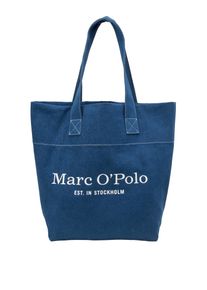 Marc O'Polo MARC O'POLO Damen Shopper "aus Bio-Baumwolle", blau, Baumwolle, unifarben, Taschen
