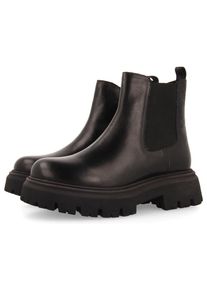 Gioseppo Kinder Chelseaboots "HETLAND", Gr. 37, schwarz, Leder, Textil, modisch, Schuhe, Plateaustiefel, Schlupfstiefel, Winterstiefel mit