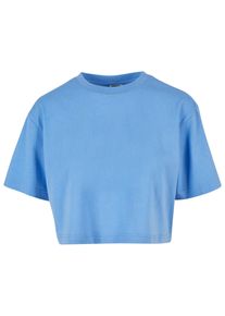 Urban Classics Herren T-Shirt "Urban Classics Damen Ladies Short Oversized Tee", blau, klassisch, Gr. 5XL, unifarben, 100% Baumwolle, Shirts