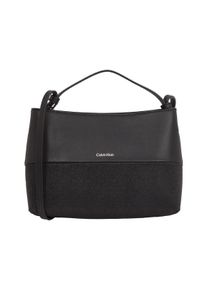 Calvin Klein Damen Schultertasche "CK MIXMEDIA CONVERTIBLE BAG_MONO", schwarz, Lederimitat, Taschen, Umhängetasche, Handtasche Damen, mit