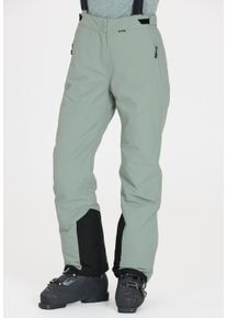 WHISTLER Damen Skihose "Drizzle", grau, sportlich, Gr. 42, unifarben, 100% Polyester, Hosen, mit wasserabweisender Membran