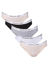 Reebok Damen Slip "Afra", Gr. L, bunt, Feinripp, Obermaterial: 95% Baumwolle, 5% Elasthan, unifarben, Unterhosen, mit extra weichem Stoff