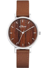 s.Oliver Damen Quarzuhr, braun, Armbanduhren, Armbanduhr, Damenuhr, analog