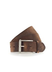 Mustang Damen Ledergürtel, braun, casual,klassisch, Gr. 115, unifarben, Rindsleder, Gürtel, Leder-Gürtel mit Vintagecharakter und Roll-Schließe, 4,5