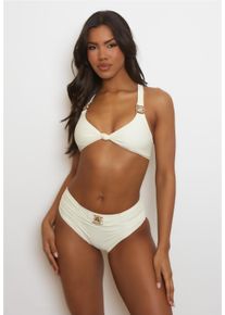 MODA MINX Damen Balconette-Bikini "Amour Knot", weiß, elegant, Gr. S, unifarben, 82% Polyamid, 18% Elasthan, Bikini-Sets, mit modischer Schnürung am