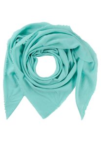 Laura Scott Damen Halstuch, grün, casual, unifarben, leicht durchscheinend, leicht transparent, Web, Baumwolle, Modetücher, in quadratischer
