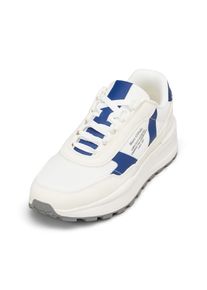 Marc O'Polo MARC O'POLO Herren Sneaker "aus hochwertigem Material-Mix", Gr. 44weiß cotton, venom blau, Obermaterial: 80% Polyester, 20% Leder, unifarben, Schuhe