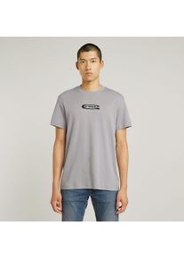 G-Star Raw G-STAR Herren T-Shirt "Old Skool Logo"grau alloy, casual, Gr. XXL, Jersey, Obermaterial: 100% Baumwolle, Shirts, mit Frontprint