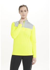 Endurance Herren Funktionsshirt "Tusina", gelb, sportlich, Gr. 42, mehrfarbig, 90% Polyester, 10% Elasthan, Shirts, mit starken Ultra-Reflektoren