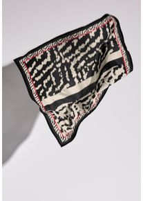 Street One Damen Halstuch, schwarz, casual, gemustert, Stoff, 61% Viskose, 39% Modal, Modetücher, aus softem Materialmix