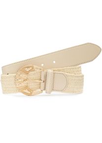 Lascana Damen Taillengürtel "Stretchgürtel", beige, feminin,casual, Gr. 85, unifarben, Materialmix, Gürtel, Schmuckgürtel, Gürtel für Kleid & Overall