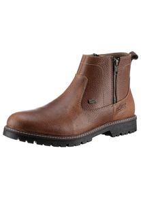 Rieker Herren Winterstiefelette, Gr. 41, braun, Leder, used, klassisch, Schuhe, Business Schuh, Chelseaboots mit wasserabweisender RiekerTEX-Membran