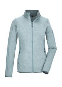 Killtec Damen Fleecejacke "KOW 111 WMN KNT FLC JCKT", blau, sportlich, Gr. 40, Oberstoff: 100% Polyester, Jacken, Strickfleecejacke, Melange-Optik,