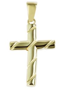 Adelia´s ADELIA ́S Damen Ketten-Anhänger "Neuheit 2025 - moderner Kreuz Anhänger aus 333 Gold", Gelbgold 333-Gold, gold, Gelbgold 333, Gold, Schmuckanhänger