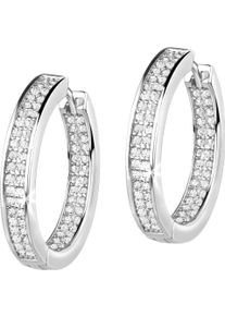 Firetti Damen Paar Creolen "Schmuck Geschenk Silber 925 Ohrschmuck Ohrringe", Silber 925 (Sterlingsilber), silber, Silber 925 (Sterlingsilber),