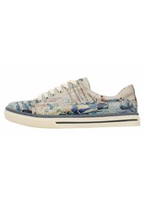 DOGO Damen Sneaker "Sneaker Watercolor And Sailors Damen Sneaker / Female", Gr. 36, bunt, Lederimitat, Schuhe, Vegan