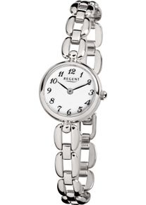 Regent Uhren REGENT Damen Quarzuhr "F-1401 - 3275.40.99", silber, Armbanduhren, Armbanduhr, Damenuhr, Mineralglas, Edelstahlarmband, Ø 20mm
