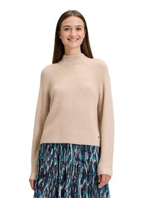 BETTY & CO BETTY & CO Damen Strickpullover "Betty & Co Grobstrick-Pullover mit hohem Kragen", beige, modisch, Gr. 40, Strick, Obermaterial: 44% Polyacryl, 31%