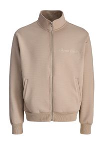 Jack & Jones JACK & JONES Herren Sweatjacke "JORGEN SWEAT ZIP HIGH NECK SS25", grau, modisch, Gr. XL, unifarben, Sweatware, Obermaterial: 77% Baumwolle, 19%