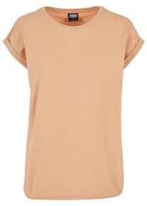 Urban Classics Herren Kurzarmshirt "Urban Classics Damen Ladies Extended Shoulder Tee", gelb, casual, Gr. 5XL, unifarben, 100% Baumwolle, Shirts
