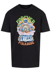 Herren T-Shirt "Upscale by Mister Tee Unisex Paradise Oversize Tee", schwarz, casual, Gr. M, UPSCALE BY MISTER TEE, unifarben, 100% Baumwolle, Shirts