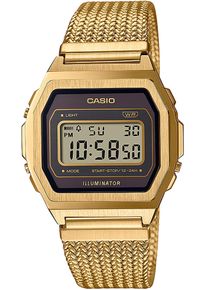 CASIO VINTAGE Damen Chronograph, gold, Armbanduhren, Quarzuhr, Armbanduhr, Damen, Herren, digital, retro, Stoppfunktion