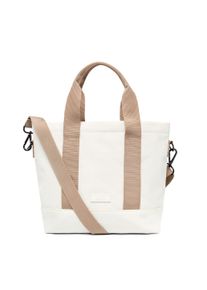 Lefrik Damen Henkeltasche "Strata Mini", weiß, Kunstfaser, unifarben, Taschen, mit zwei separaten Innentaschen