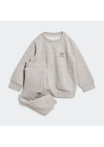 Kinder Trainingsanzug "TREFOIL CS", grau, sportlich, Gr. 62, adidas originals, Obermaterial: 70% Baumwolle, 30% Polyester, Sportanzüge