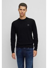 BOSS Orange Herren Strickpullover "Kanovano", schwarz, casual, Gr. XXL, unifarben, Strick, Obermaterial: 95% Baumwolle, 5% Kaschmir, Pullover, mit