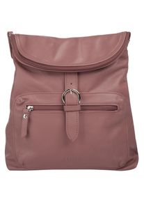 FORTY Cityrucksack, rosa, Rindsleder, Leder, casual, Rucksäcke, echt Leder, Made in Italy
