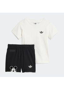 Kinder Trainingsanzug "I DY MM STS", schwarz-weiß, sportlich, Gr. 74, adidas originals, Obermaterial: 100% Baumwolle, Sportanzüge