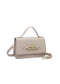 Damen Umhängetasche "Bellezza", Collezione Alessandro, beige, Polyurethan (PU), Taschen, mit eleganter Schleife