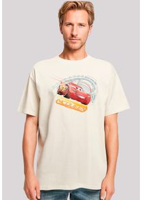 F4NT4STIC Herren T-Shirt "Cars Lightning McQueen", beige, casual, Gr. XXL, Obermaterial: 100% Baumwolle, Shirts, Premium Qualität