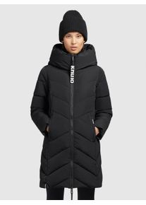 Khujo Damen Steppmantel "DARKA", schwarz, casual, Gr. XXL, unifarben, Web, Obermaterial: 100% Polyester. Futter: 100% Polyester. Wattierung: 100%