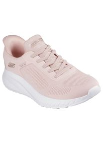 Skechers Damen Slip-On Sneaker "BOBS SQUAD CHAOS-CURRENT MUSE", Gr. 40, rosa, Textil, casual, Schuhe, Slipper, Freizeitschuh in veganer Verarbeitung