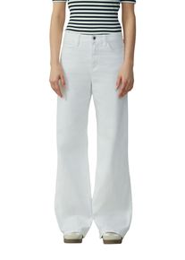 s.Oliver Damen Weite Jeans "Suri", weiß, casual, Gr. 46, unifarben, Denim/Jeans, Obermaterial: 98% Baumwolle, 2% Elasthan, Jeans, im Four-Pocket Style
