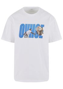 Herren T-Shirt "Upscale by Mister Tee Ovhoe Oversize Tee", weiß, casual, Gr. XXL, UPSCALE BY MISTER TEE, bedruckt, 100% Baumwolle, Shirts