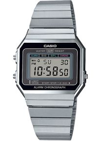 CASIO VINTAGE Damen Chronograph, silber, Armbanduhren, Quarzuhr, Armbanduhr,Damenuhr,Herrenuhr,Digitaluhr, Edelstahlarmband