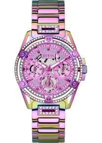 Guess Damen Multifunktionsuhr "QUEEN", bunt, Armbanduhren, Armbanduhr, Quarzuhr, Damenuhr