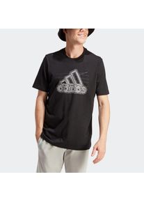 Herren T-Shirt "M GROWTH BOS T", schwarz, sportlich, Gr. S, adidas Sportswear, Obermaterial: 100% Baumwolle, Shirts, Graphic T-Shirt