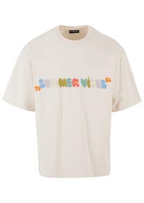 2Y STUDIOS Herren T-Shirt "2Y Studios Herren 2Y Summer Vibes Oversize Tee", weiß, casual, Gr. M, bedruckt, 100% Baumwolle, Shirts