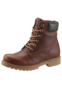 Panama Jack Damen Schnürboots, Gr. 38, braun, Nappaleder, klassisch, Schuhe, mit weich gepolstertem Schaftrand