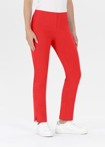 Stehmann Damen Stretch-Hose "INA", rot, casual, Gr. 34, unifarben, Web, Obermaterial: 72% Viskose, 25% Polyamid, 3% Elasthan, Hosen, mit Stretch