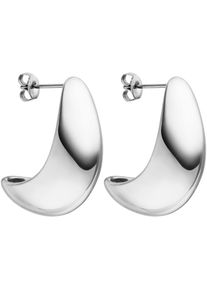 PURELEI Damen Paar Ohrstecker "Schmuck Geschenk Big Drop Ohrringe, 24043-Earring-Drop-Big", Edelstahl, silber, Edelstahl, Ohrringe