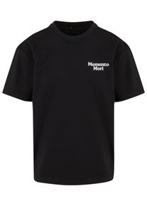 MisterTee Herren T-Shirt "MisterTee Memento Mori Oversize Tee", schwarz, casual, Gr. S, bedruckt, 100% Baumwolle, Shirts