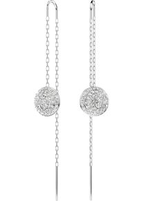 Swarovski Damen Paar Ohrhänger "Sublima Round Drop, 5683448, 5689427", Metall, silber, Metall, Ohrringe, mit Swarovski Kristall