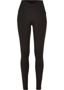 Urban Classics Damen Leggings "Urban Classics Damen Ladies Recycled V Waist Leggings", schwarz, Gr. S, unifarben, 78% Polyester, 22% Elasthan, Hosen